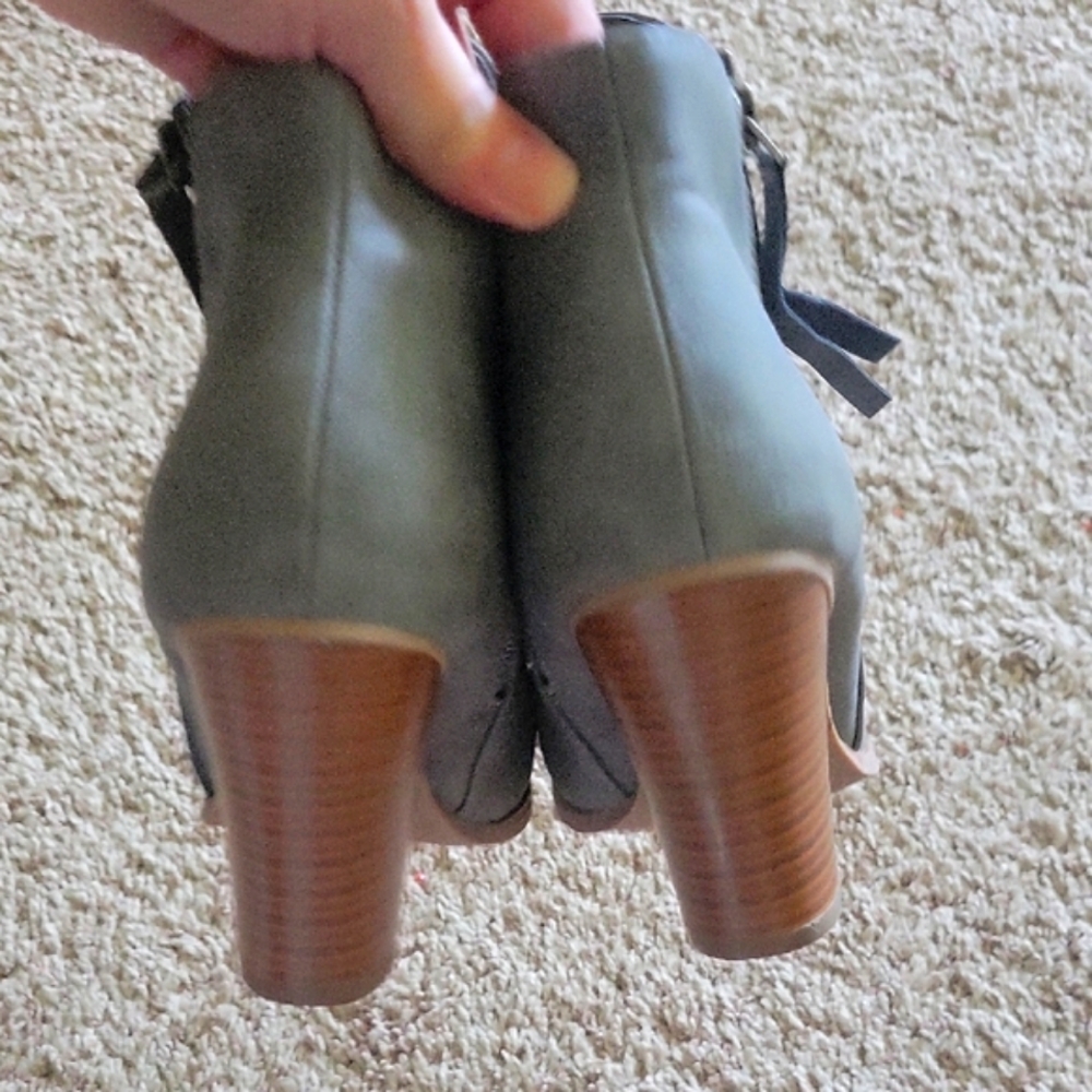 Journee Collection Blue Ankle Boots - Picture 5 of 5